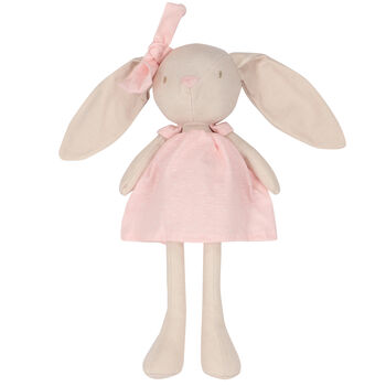 Baby Girls Beige & Pink Bunny Toy